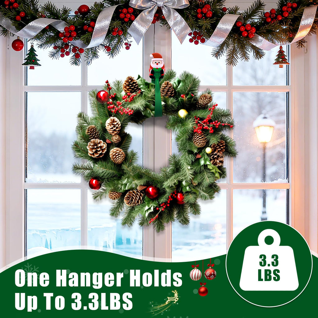 SantaGrip 12er Set selbstklebende Weihnachts Haken für Girlanden und Dekoration