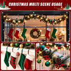 SantaGrip 12er Set selbstklebende Weihnachts Haken für Girlanden und Dekoration