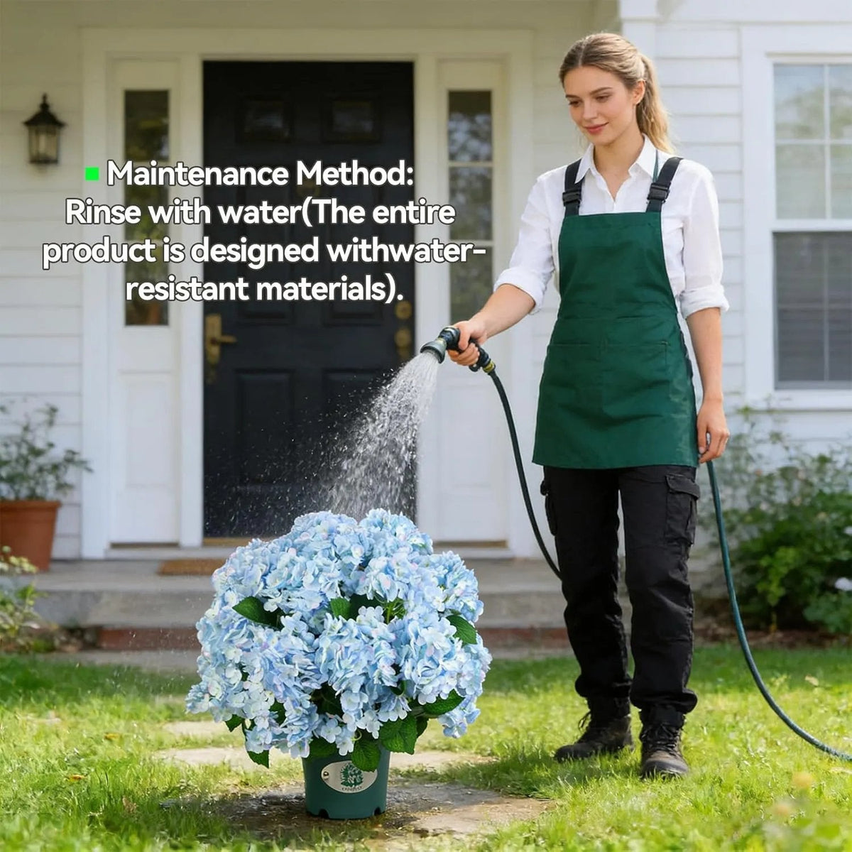 Hortensia Wetterfeste Kunsthortensien für Balkon, Terrasse und Garten