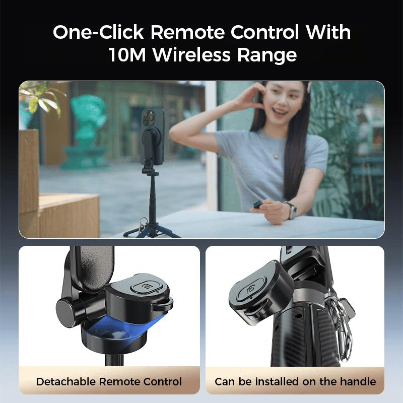 ClipGo 4 in 1 Magnet Selfie Stativ für Reisen, Fotos und Videos