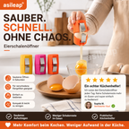 1+1 GRATIS Egglio 2 in 1 Eierknacker und Eigelb Separator für sauberes Aufschlagen