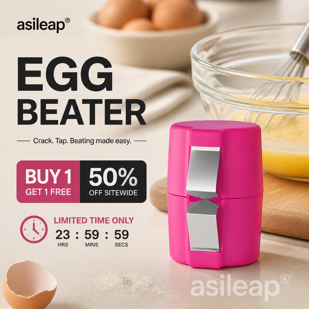 1+1 GRATIS Egglio 2 in 1 Eierknacker und Eigelb Separator für sauberes Aufschlagen