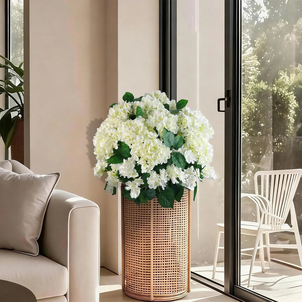 Hortensia Wetterfeste Kunsthortensien für Balkon, Terrasse und Garten