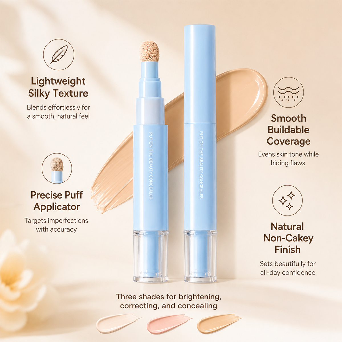 1+1 GRATIS LumiCover Cremiger Concealer Stift für Augenringe, Rötungen und Hautunreinheiten