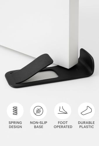 DoorMate Fußbetätigter Türstopper mit Federmechanismus und rutschfestem Gummifuß