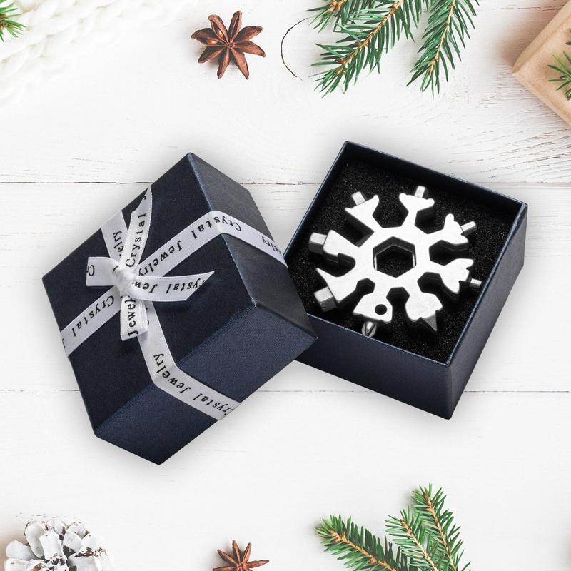 1+1 GRATIS | SnowMate 18 in 1 Edelstahl Multitool im Schneeflocken Design