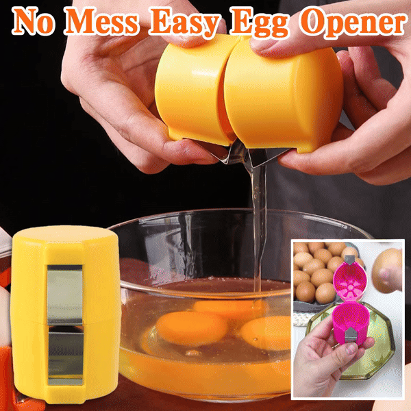 1+1 GRATIS Egglio 2 in 1 Eierknacker und Eigelb Separator für sauberes Aufschlagen