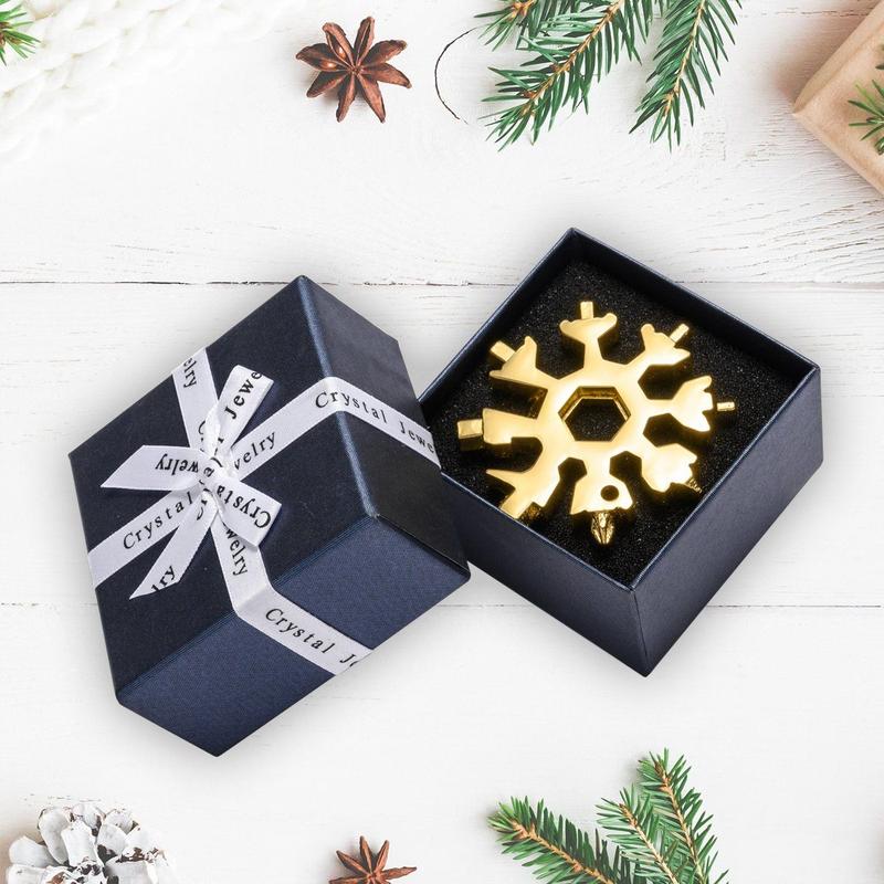 1+1 GRATIS | SnowMate 18 in 1 Edelstahl Multitool im Schneeflocken Design
