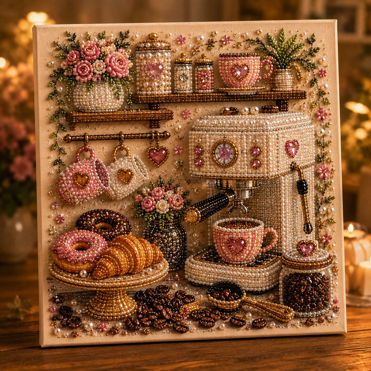 CozyGem 3D Diamantmalerei Set mit gemütlichen Hobbyraum Motiven