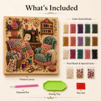CozyGem 3D Diamantmalerei Set mit gemütlichen Hobbyraum Motiven