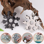 1+1 GRATIS | SnowMate 18 in 1 Edelstahl Multitool im Schneeflocken Design