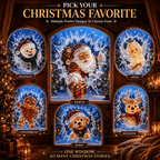 CrystalNoel 3D Weihnachts Fenstersticker mit Kristall Durchbruch Effekt