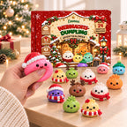 DumpliJoy Personalisierter Squishy Adventskalender mit 24 Mini Überraschungen