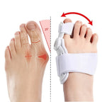 HalluxEase Verstellbare Hallux Valgus Schiene mit Zehentrenner und Fußgewölbestütze