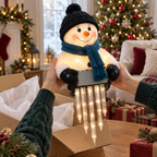 SnowLumi Leuchtende Schneemann Eiszapfen Deko für Garten und Eingangsbereich