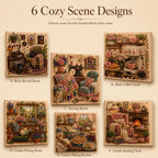 CozyGem 3D Diamantmalerei Set mit gemütlichen Hobbyraum Motiven
