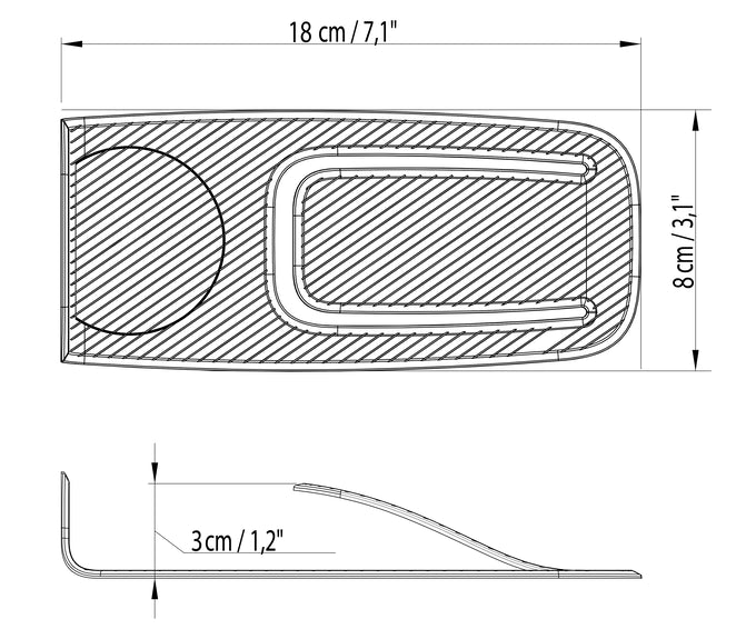 DoorMate Fußbetätigter Türstopper mit Federmechanismus und rutschfestem Gummifuß