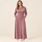 Ribella Rippstrick Kapuzenkleid
