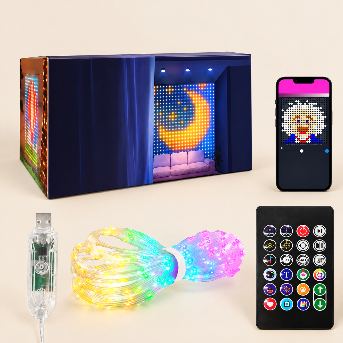 LumiCurtain smarter LED Lichtvorhang