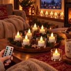 LED Teelichter im Wohnzimmer