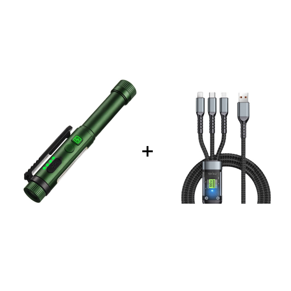 MagnoLight Multifunktionale LED Arbeitsleuchte mit Magnet, 5 Lichtmodi und USB C