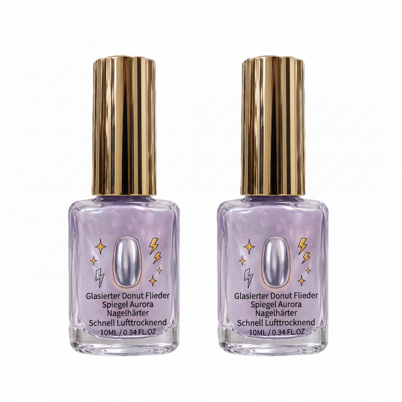 1+1 GRATIS Lunévia Flieder Nagelhärter mit Spiegelglanz Effekt