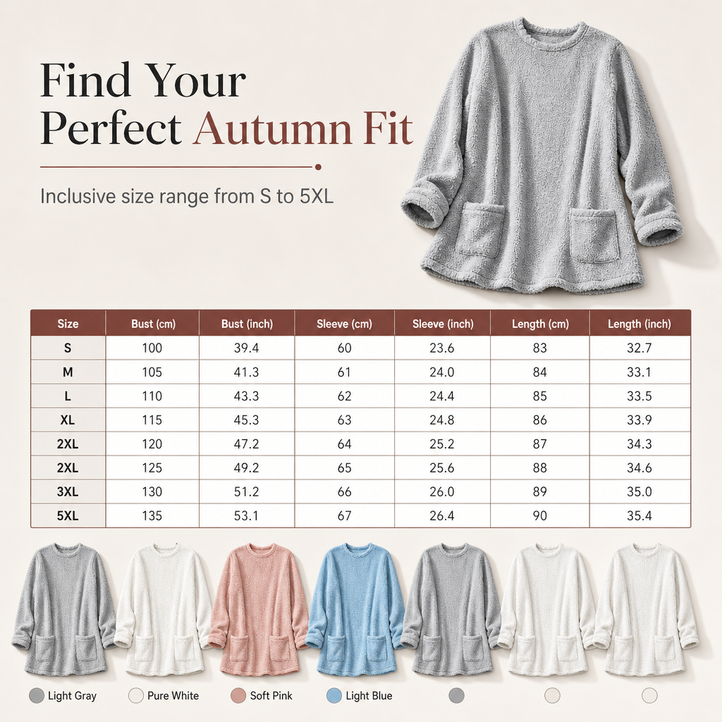 Alvessa Warmes Damen Langarmshirt mit Rundhalsausschnitt und weichem Innenfutter