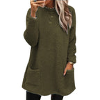 Alvessa Warmes Damen Langarmshirt mit Rundhalsausschnitt und weichem Innenfutter