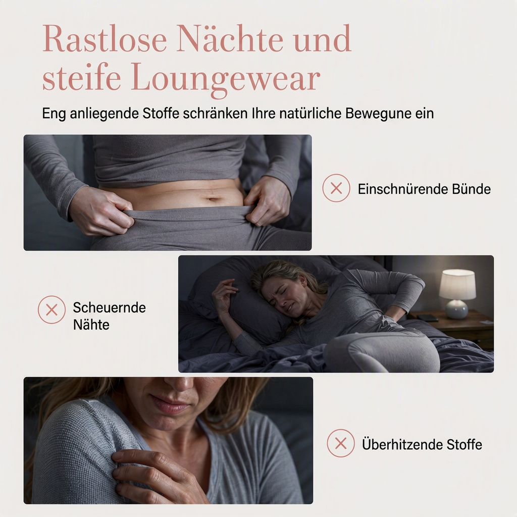 Lunessa Gemütliches Damen Set mit Strickoberteil und karierter Leggings