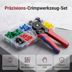 CrimpPro™ Aderendhülsen Crimpzangen Set mit sortierten Kabelhülsen