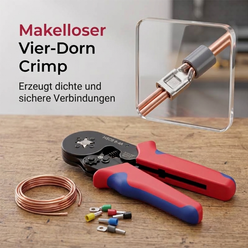 CrimpPro™ Aderendhülsen Crimpzangen Set mit sortierten Kabelhülsen