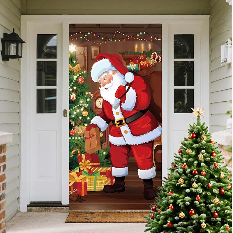 DoorNoel XXL Weihnachts Türbehang mit 18 festlichen Designs