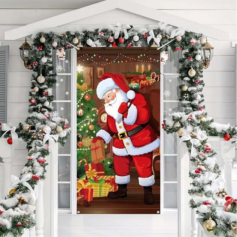 DoorNoel XXL Weihnachts Türbehang mit 18 festlichen Designs