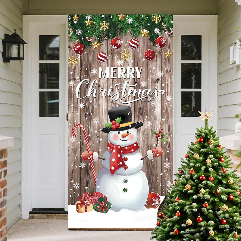 DoorNoel XXL Weihnachts Türbehang mit 18 festlichen Designs