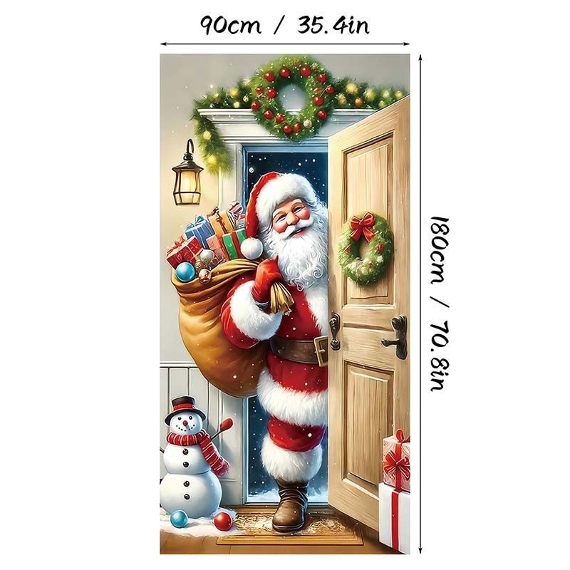 DoorNoel XXL Weihnachts Türbehang mit 18 festlichen Designs