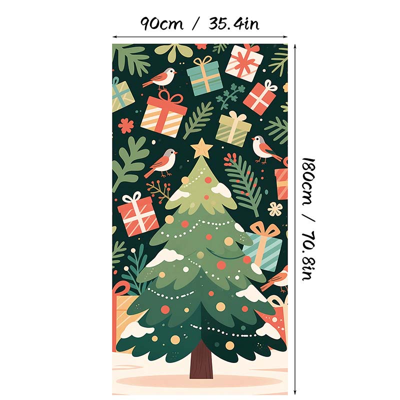 DoorNoel XXL Weihnachts Türbehang mit 18 festlichen Designs