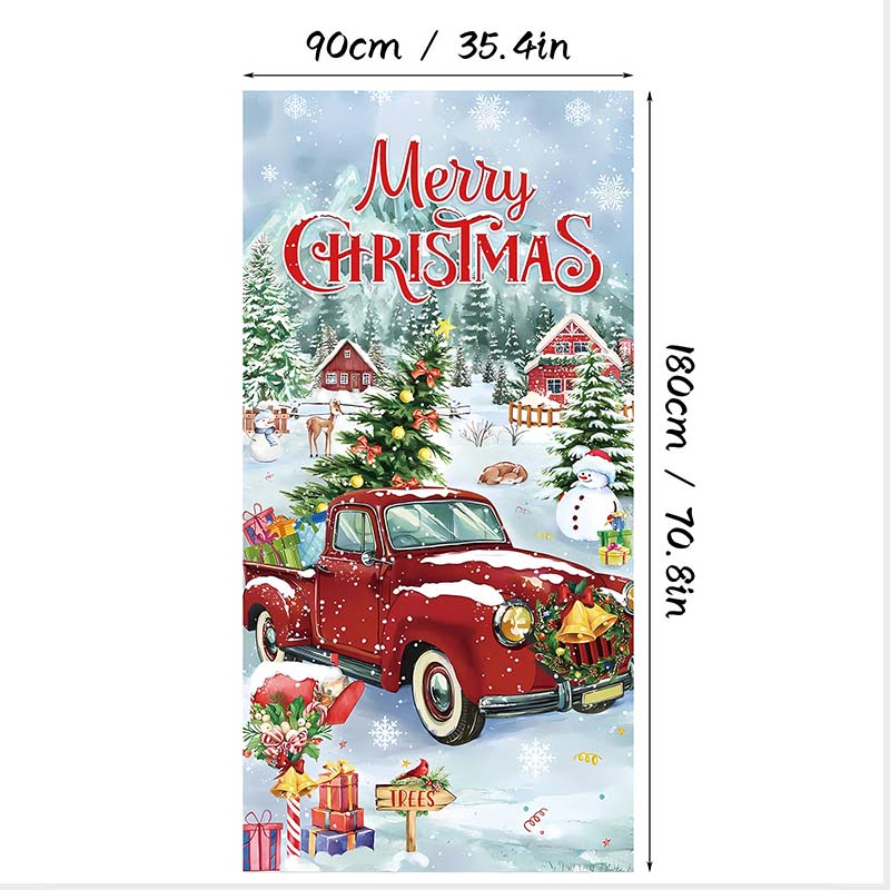 DoorNoel XXL Weihnachts Türbehang mit 18 festlichen Designs