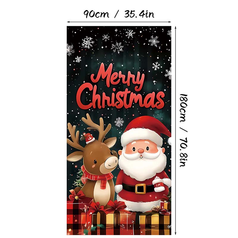 DoorNoel XXL Weihnachts Türbehang mit 18 festlichen Designs