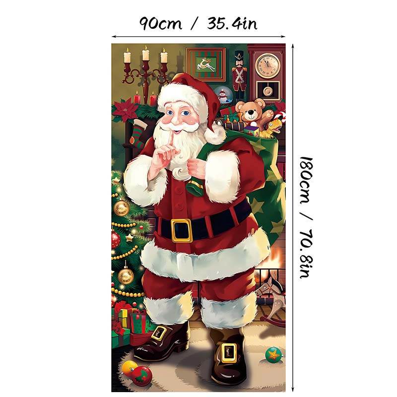 DoorNoel XXL Weihnachts Türbehang mit 18 festlichen Designs