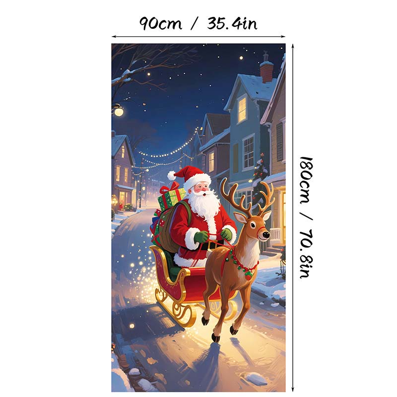 DoorNoel XXL Weihnachts Türbehang mit 18 festlichen Designs