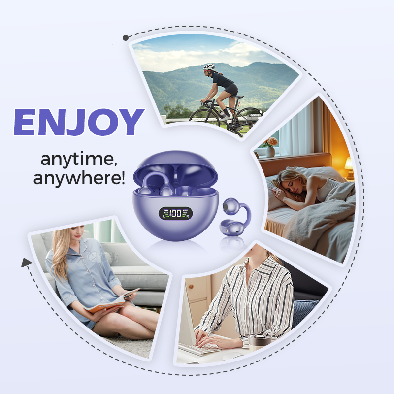 AirClip Open Ear Bluetooth Ohrhörer mit Clip Design und Touch Steuerung