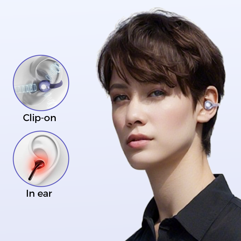 AirClip Open Ear Bluetooth Ohrhörer mit Clip Design und Touch Steuerung