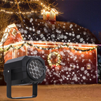 NoelBeam Rotierender LED Weihnachtsprojektor mit 16 festlichen Lichtmotiven