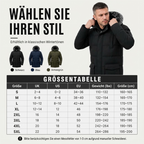 Arctivon Mittellanger Herren Winterparka mit Thermofutter und abnehmbarer Kapuze
