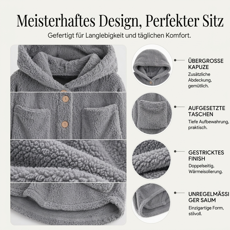 Norvella Kuschelige Damen Winterjacke mit Kapuze