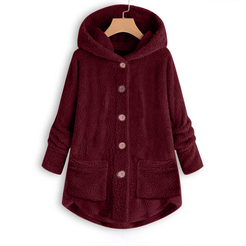 Norvella Kuschelige Damen Winterjacke mit Kapuze