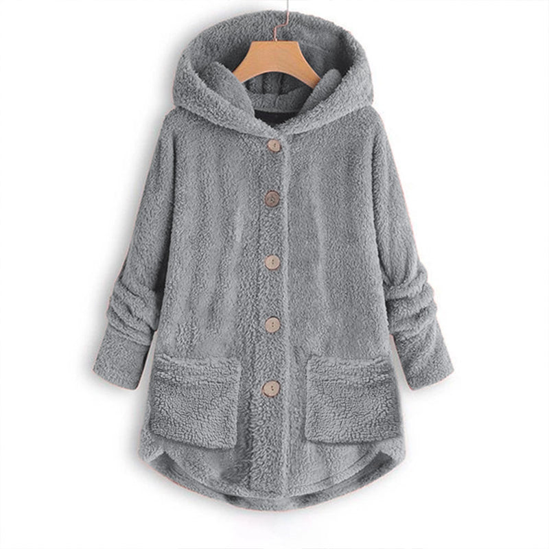 Norvella Kuschelige Damen Winterjacke mit Kapuze
