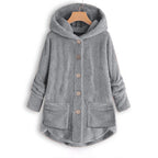 Norvella Kuschelige Damen Winterjacke mit Kapuze