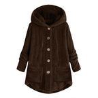 Norvella Kuschelige Damen Winterjacke mit Kapuze