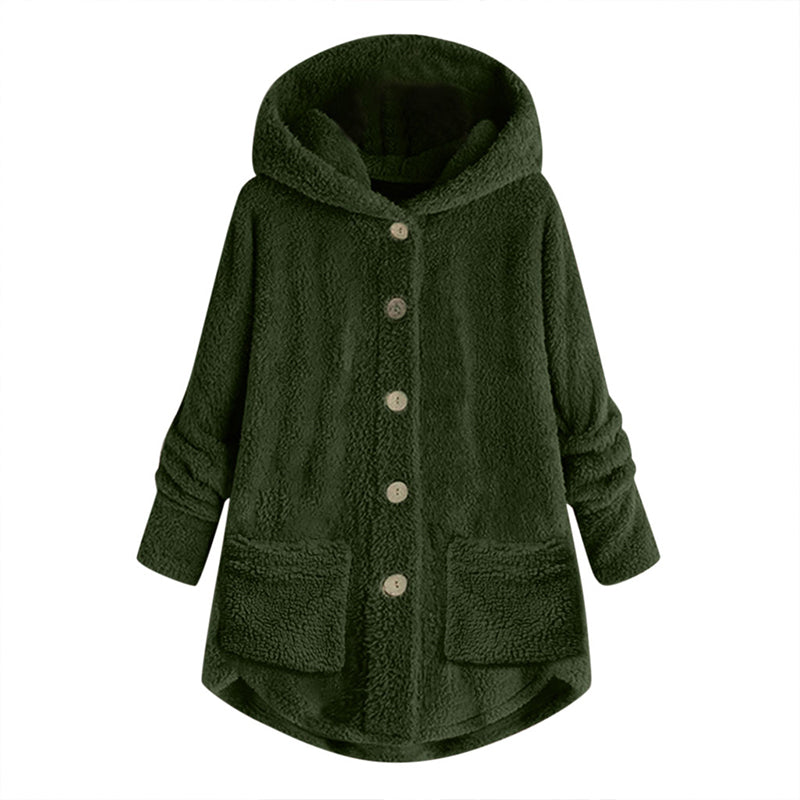 Norvella Kuschelige Damen Winterjacke mit Kapuze